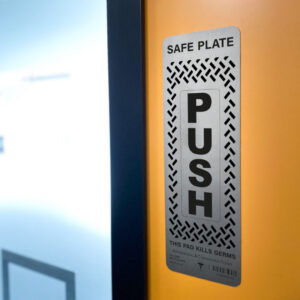 SAFE PLATE™ | Antibacterial Push Plate
