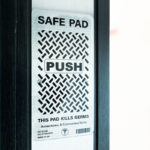 SAFE PAD™ CLEAR | Antibacterial Push Pad