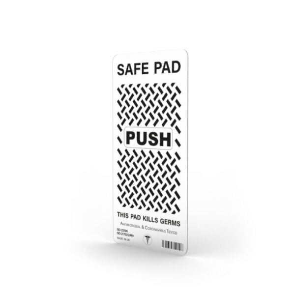 SAFE PAD™ CLEAR | Antibacterial Push Pad
