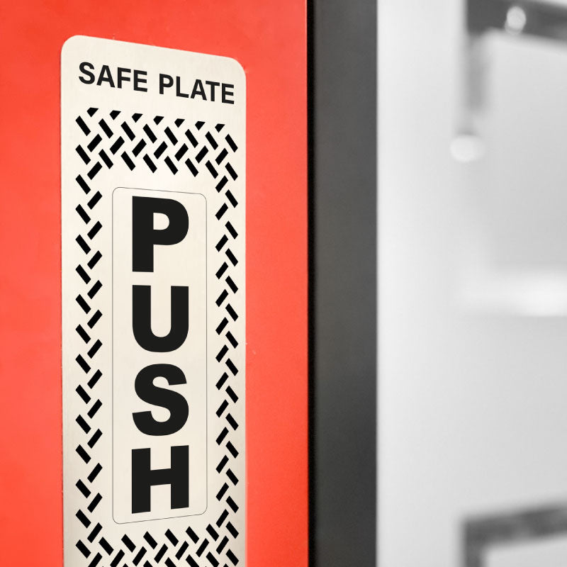 SAFE PLATE™ | Antibacterial Push Plate 